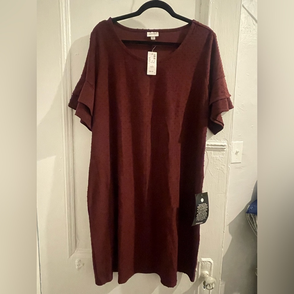 Avenue Swiss Dot Sheath Dress